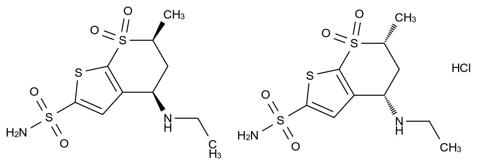 多佐胺EP杂质B盐酸盐结构式