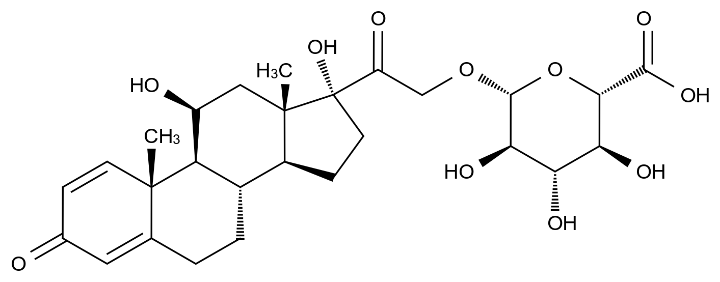 Prednisolone-21-ß-D-Glucuronide结构式