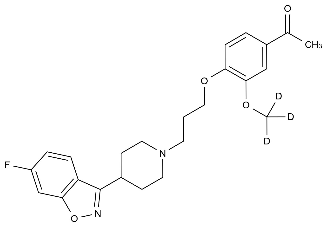 Iloperidone-d3结构式