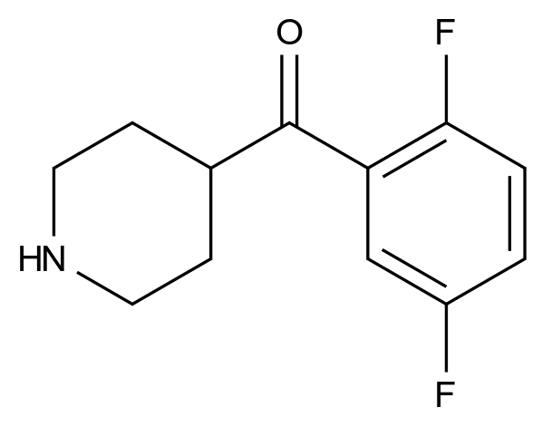 (2,5-Difluorophenyl)-4-piperidinyl-methanone结构式