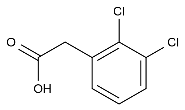 2,3-二氯苯乙酸结构式