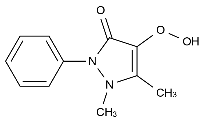 安替比林-4-过氧化物结构式