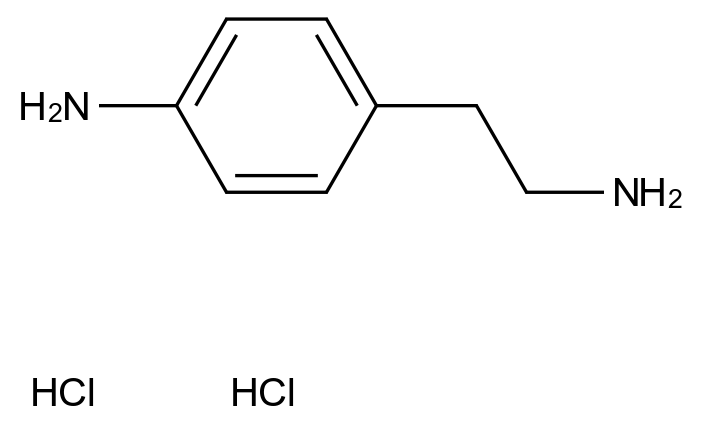 4-氨基苯乙胺二盐酸盐结构式