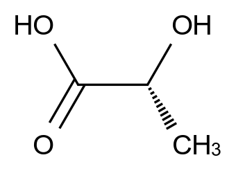 (R)-2-羟基丙酸结构式