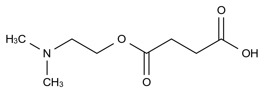4-(2-(二甲氨基)乙氧基)-4-氧代丁酸结构式