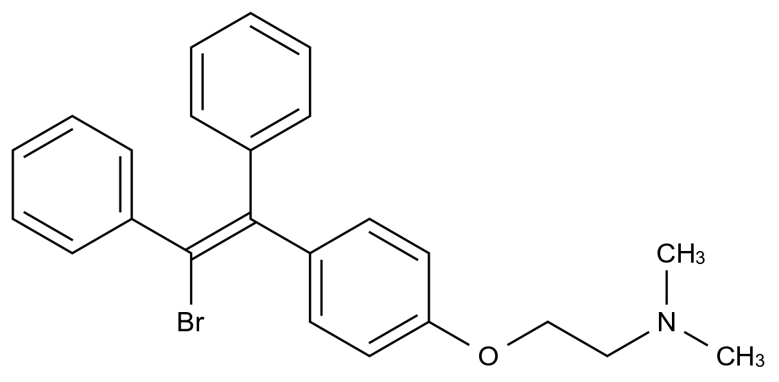 (E,Z)-1-Bromo-2-[4-[2-(dimethylamino)ethoxy]phenyl]-1,2-diphenylethene 19076-79-0 CS-T-08245结构式