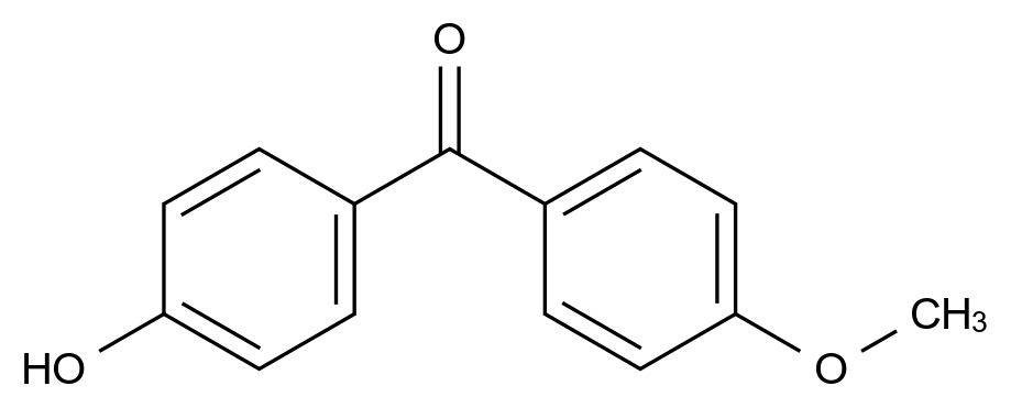 (4-Hydroxyphenyl)(4-methoxyphenyl)methanone结构式