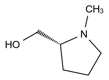 N-甲基-D-脯氨醇结构式