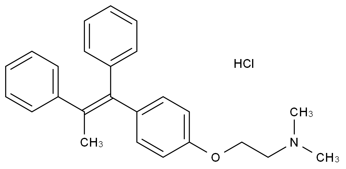 他莫昔芬EP杂质D 盐酸盐(E-异构体)结构式
