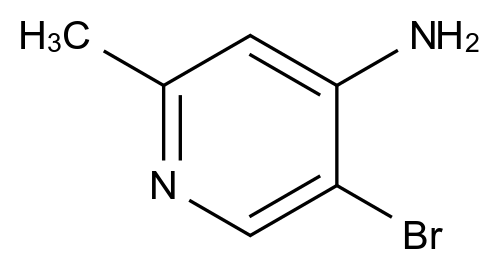 2-甲基-4-氨基-5-溴吡啶结构式