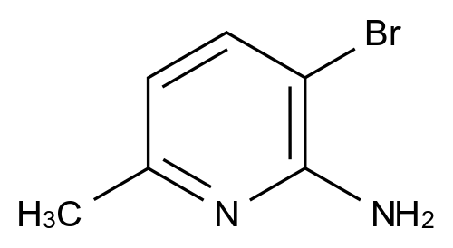 2-氨基-3-溴-6-甲基吡啶结构式