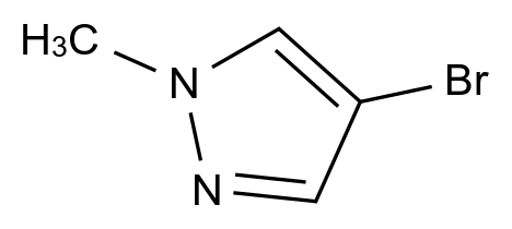 4-溴-1-甲基-1H-吡唑结构式