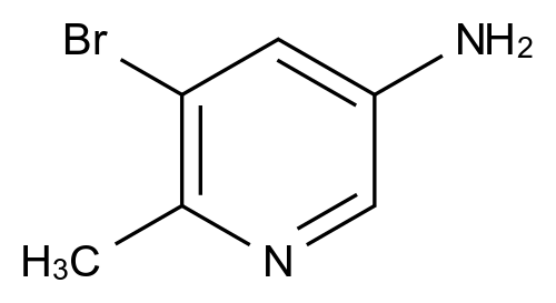 2-甲基-3-溴-5-氨基吡啶结构式