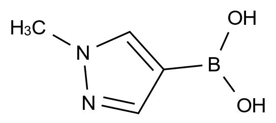 1-甲基-1H-吡唑-4-硼酸结构式