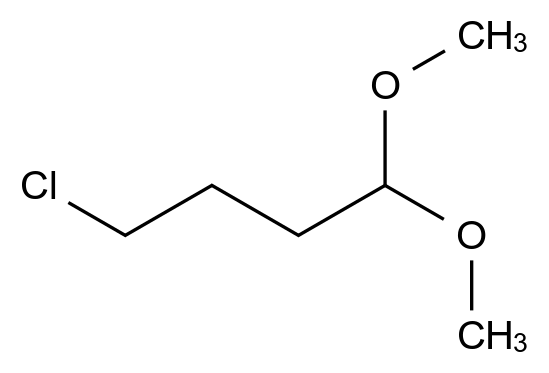 4-Chlorobutanal dimethyl acetal, 97%结构式