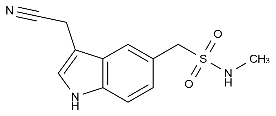 Sumatriptan cyanomethyl impurity, 98%结构式
