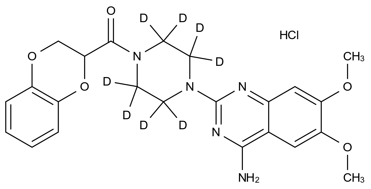 多沙唑嗪-d8结构式