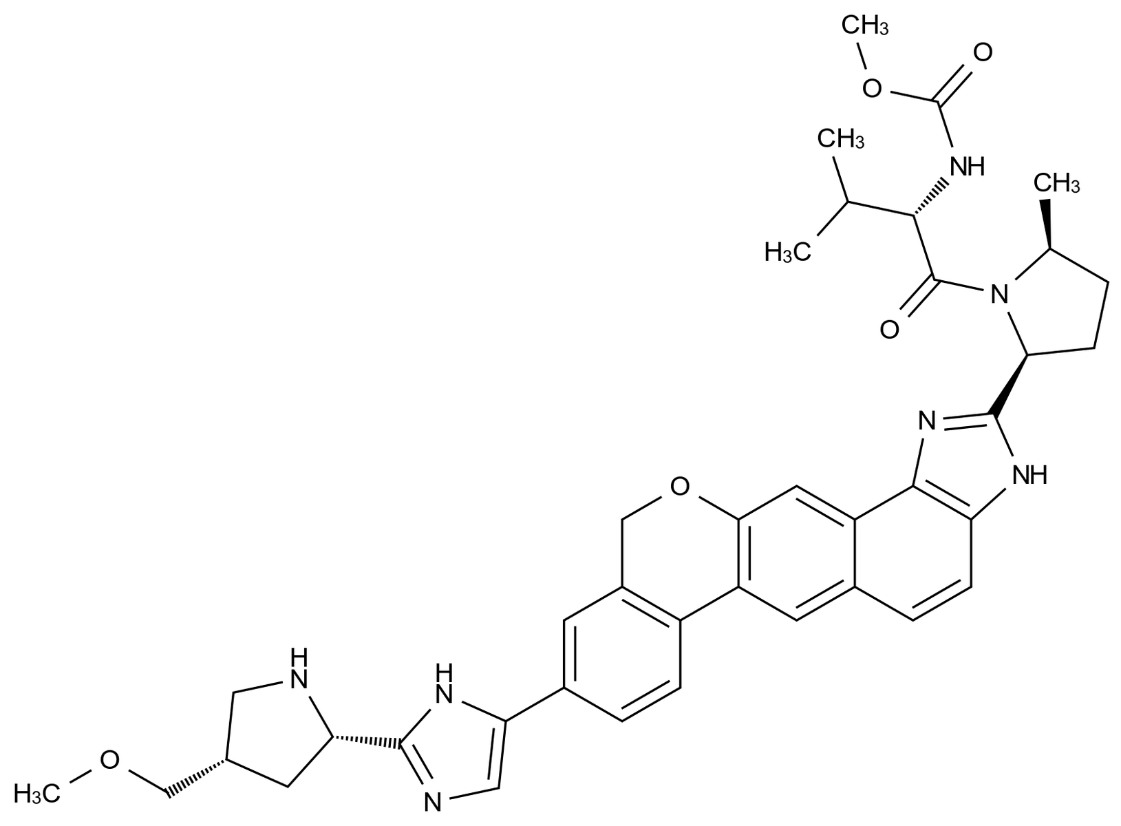 维帕他韦共聚维酮结构式