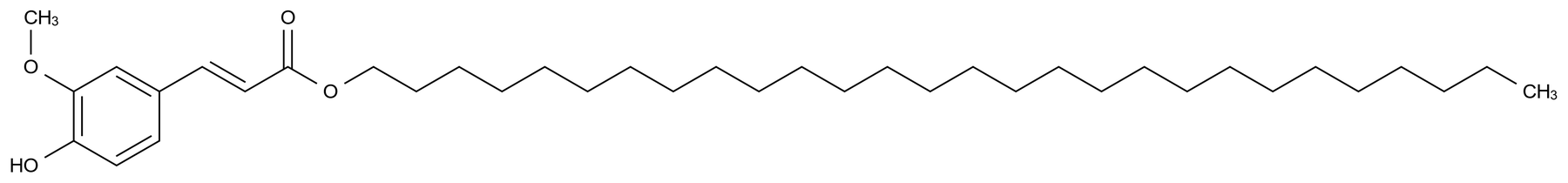 二十八碳烯基(E)-阿魏酸盐结构式