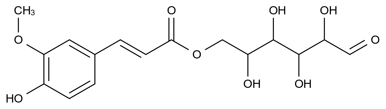 6-O-Feruloylglucose结构式