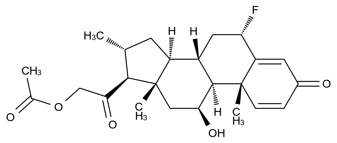 Fluocortolone Acetate结构式